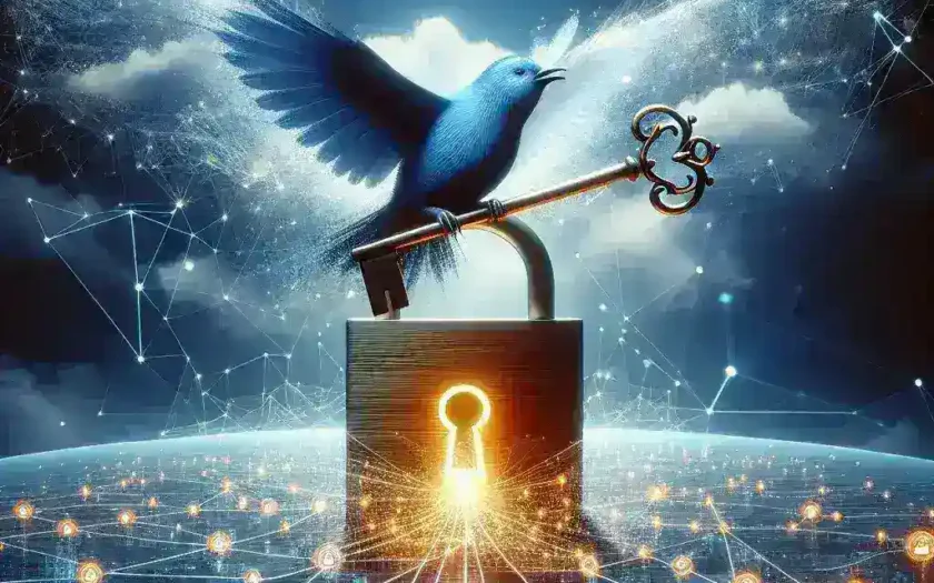 "Illustration of a person exploring Twitter's features with a magnifying glass, symbolizing the deep dive into SSS Twitter for maximizing engagement and utilizing platform tools effectively."